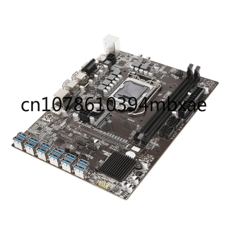 Материнская плата B250C материнская Expert 12 Gpu Usb3.0 к Pci-e 16x V1.0 12p 1x B250 Pch чипсет