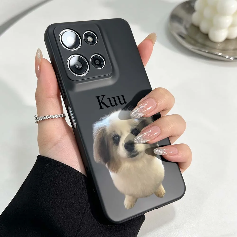 Фото Черный мягкий чехол для телефона Miru Brown Poodle для Motorola Moto G86 G75 G72 G56 G42 G41 G35 G31 G15 Edge 70 60 50 №4