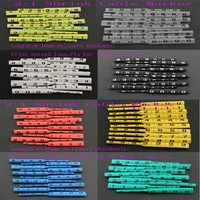 freeshipping ratio 21 11 52 to 16mm plastic heat shrink tubing cable marker label wire number 0 to 9 colorful pvc insulation
