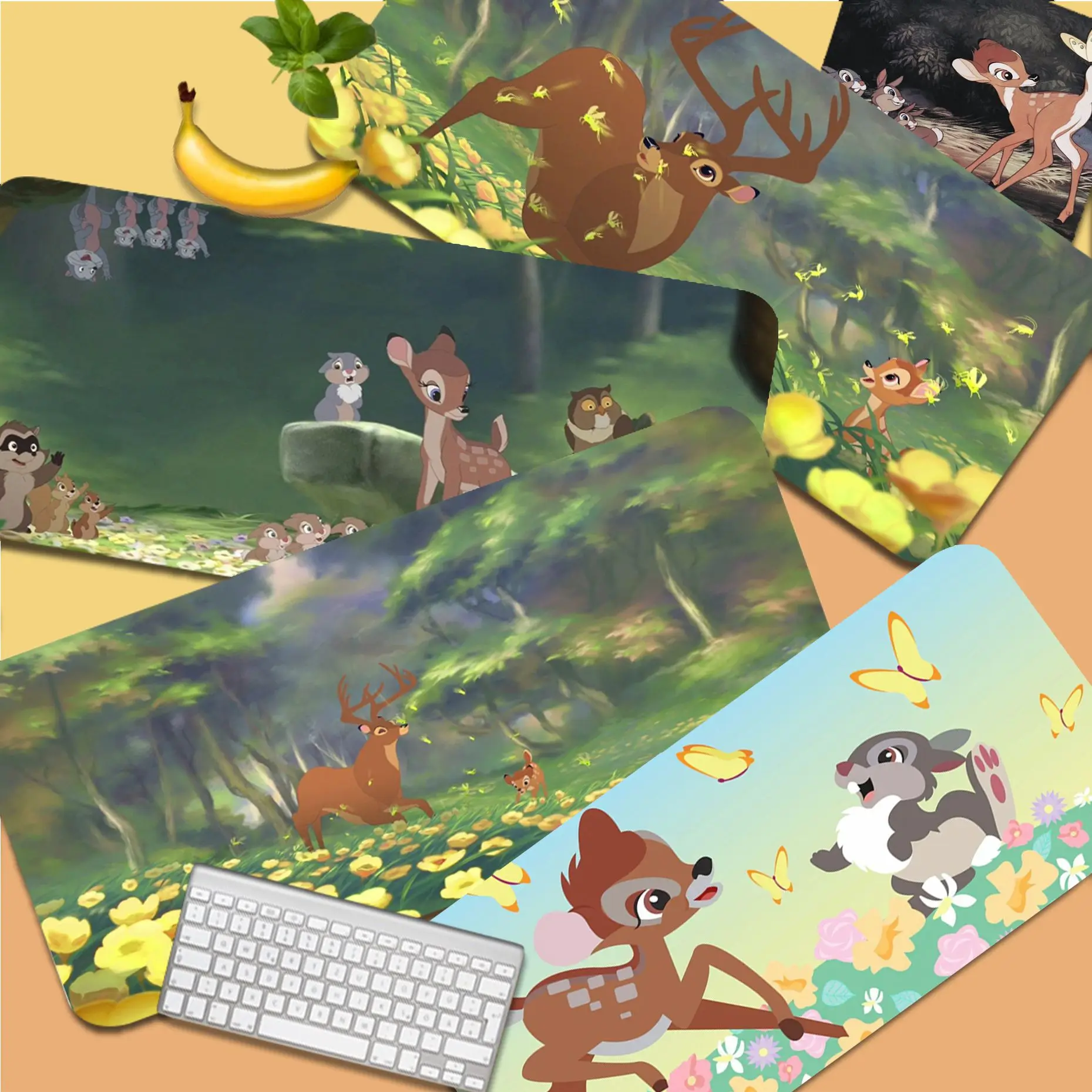 

Disney Bambi Top Quality Rubber Mouse Durable Desktop Mousepad Size for big CSGO Game Player Desktop PC Computer Laptop