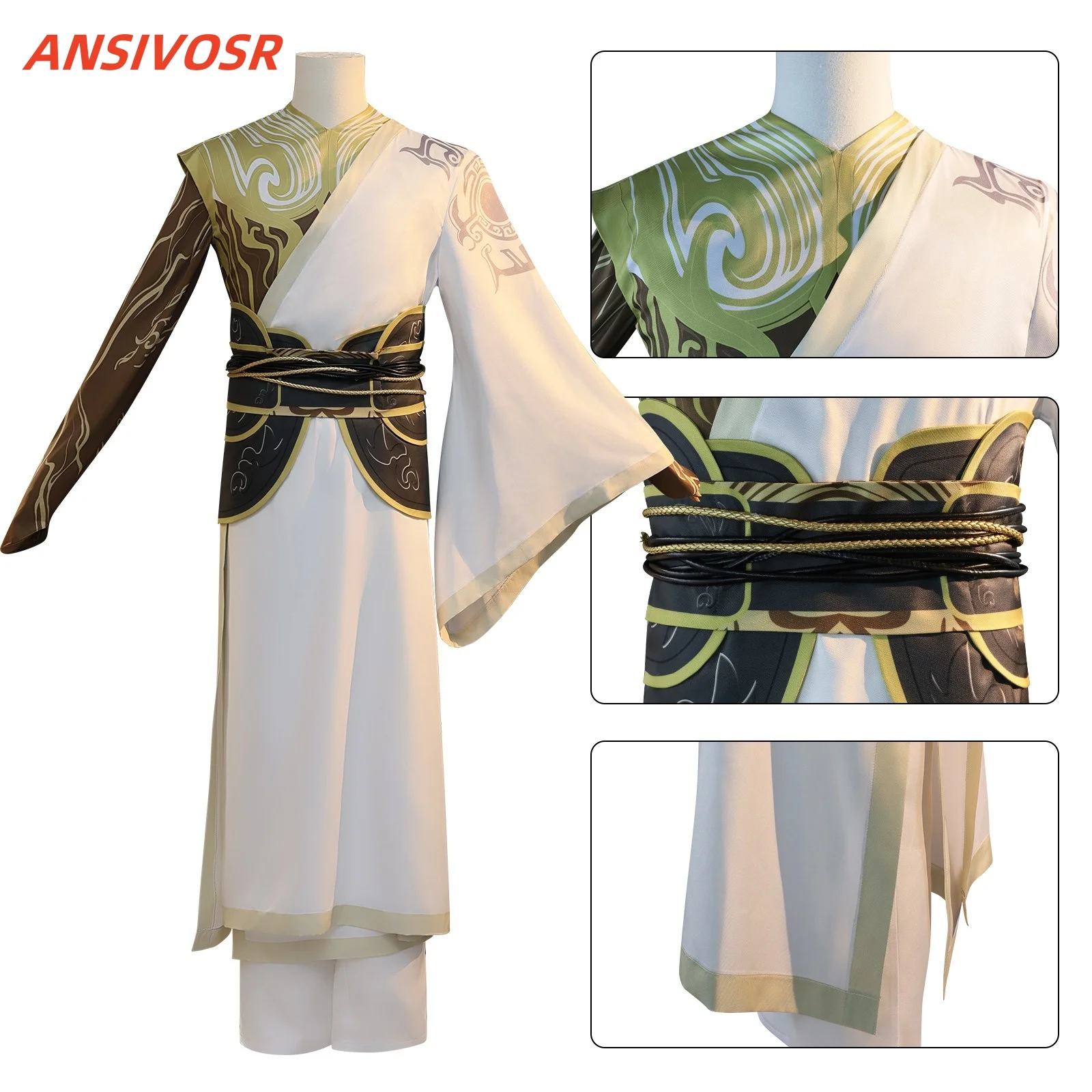 Аниме-фильмы Nezha Lutong карнавальный костюм парик Hanfu униформа топ брюки костюмы Ne Zha