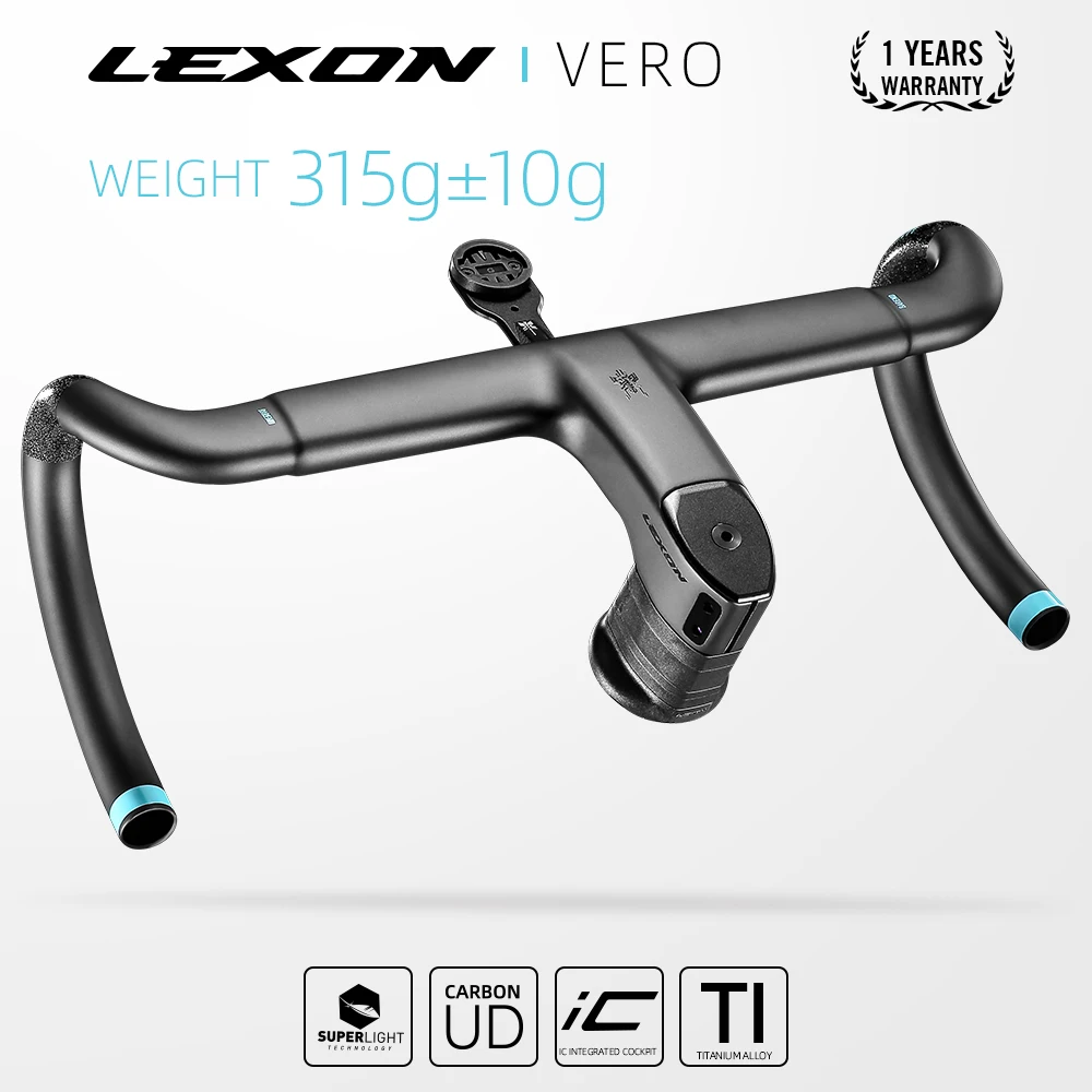 

LEXON 2023 Carbon Road Handlebars Ultralight Full Inner Cable Vero Integrated Bike Handlebar Racing Bar Cycling Bicycle Parts