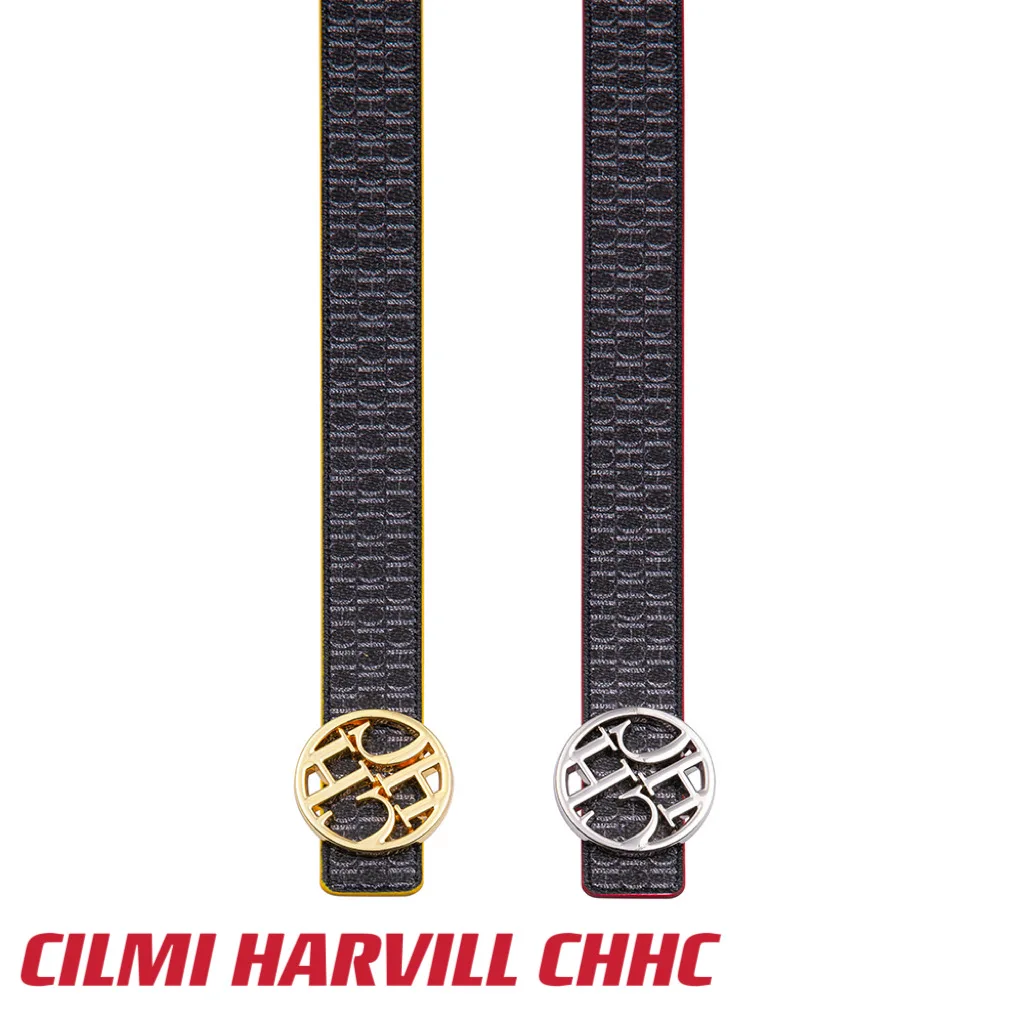 CILMI HARVILL CHHC 2023 Women Belt New 100cm Circular Italic Hardware Leather Material Double sided Universal Business Banquets