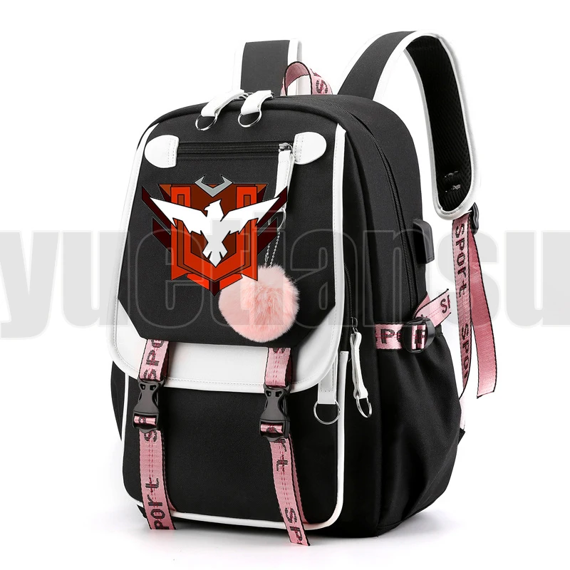 

Hot Game Free Fire Garena Roupa Angelical USB Charging Bakcpack Unisex Laptop Schoolbags Mochila Women Travelbag Student Bookbag