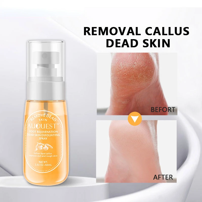AuQuest Removal Callus Dead Skin Foot Spray Heel Cracked Repair Cream Anti Crack Dryness Hand Mositurizing Feet Care 60ml