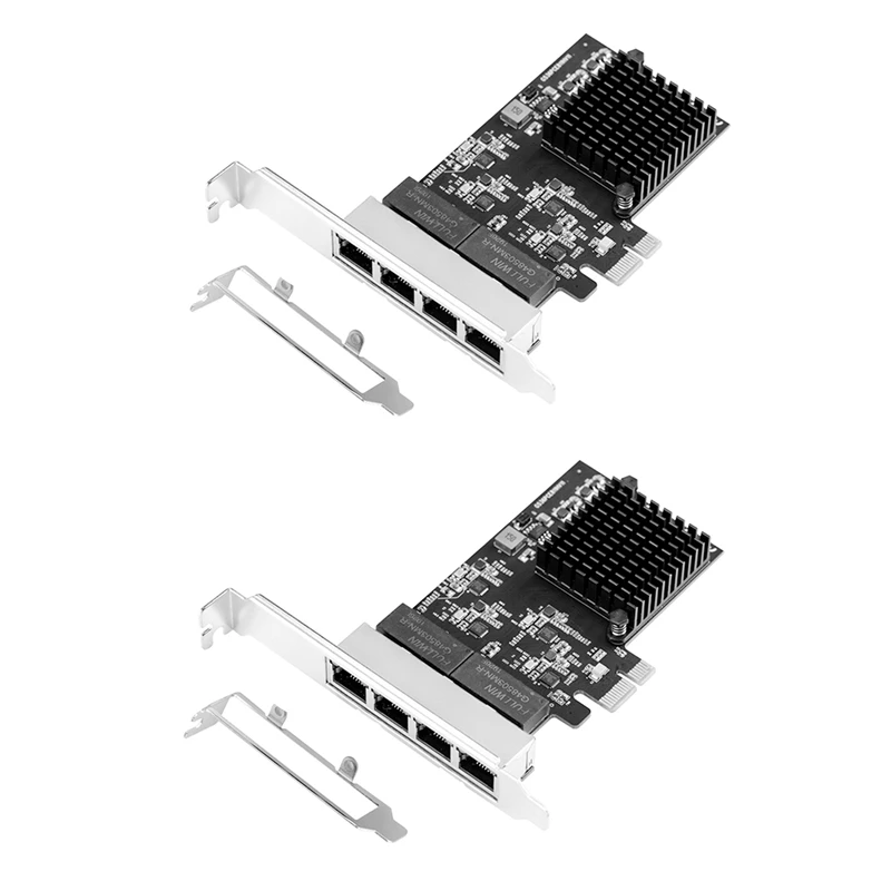

Лучшие предложения, 2X Pcie 4 порта Gigabit Ethernet контроллер карты 1X 1000 Мбит/с NIC RTL8111H чипы с низкопрофильным кронштейном для рабочего стола