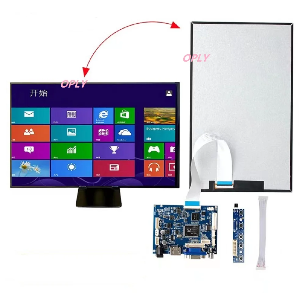

Плата контроллера VGA, совместимая с AV HDMI, с ЖК-экраном 1280*800 800*1280