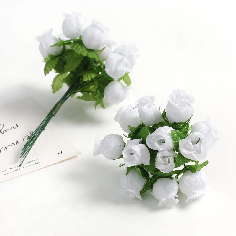 

Искусственные розы из шелка, набор из 12 штук