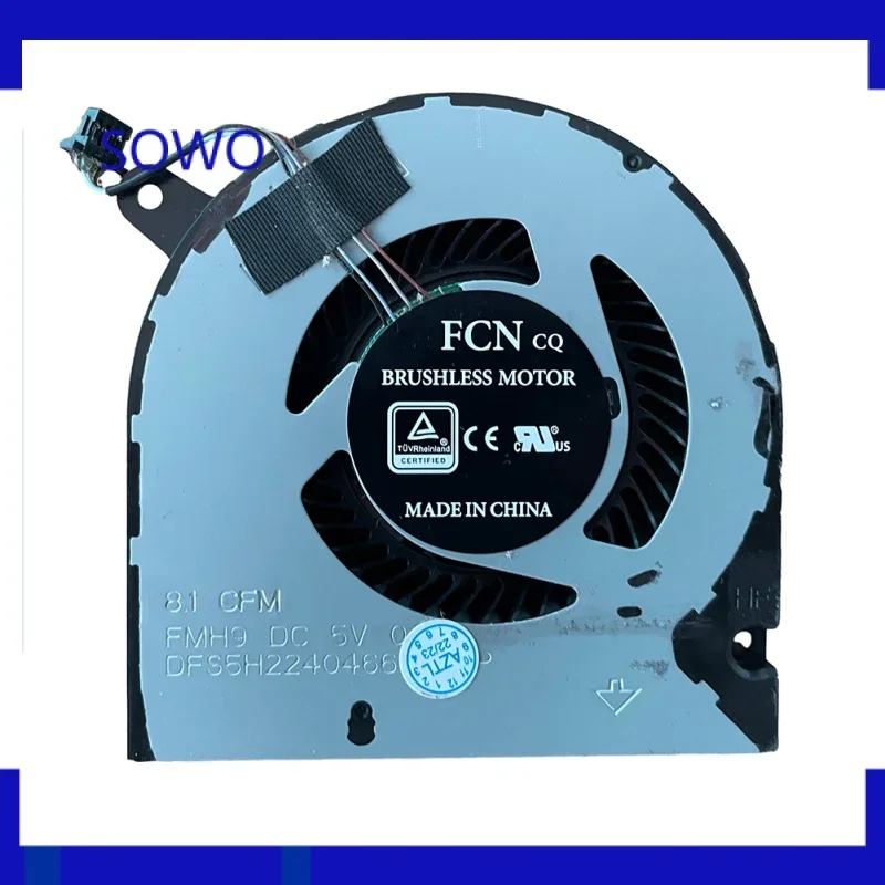 Новый охлаждающий вентилятор для ноутбука процессора и графического DELL G5 15 5500 5505
