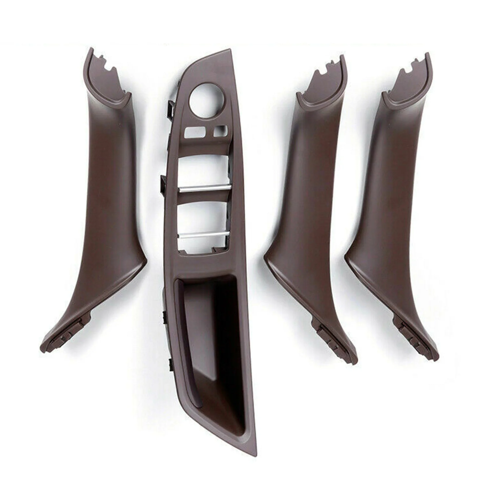 

Fit for -BMW F10 F11 F18 Door Handle Window Lift Switch Button Frame Panel 7Pcs Mocha