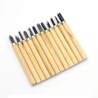 12pcs professional wood carving chisel knife hand tool set for basic wood cut diy tools and detailed woodworking hand tools