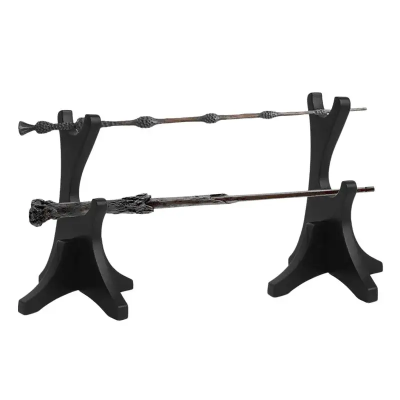 

Wizard Wand Display Stand Magic Wands Holder 2 Tiers Acrylic Holder For Wizard Wands Lightsaber Collection And Decoration 1 Pair