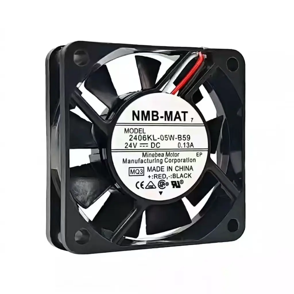 Оригинальный вентилятор охлаждения NMB 2406KL-05W-B59, 24В, 0.13А, 6см, 6015, 60*60*15 мм, 3 провода, для конвертеров (art.: 3920d8e6800a9) - 3920d8e6800a9