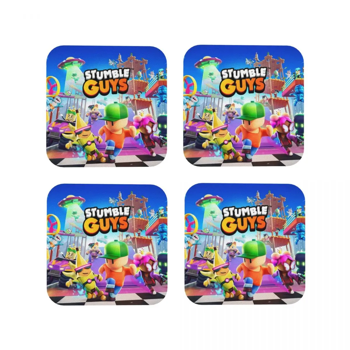 Классические игровые подставки Stumble Guys кухонные салфетки водонепроницаемые