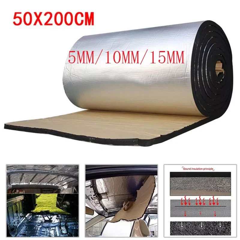 

Car Sound Deadener Mat Noise Bonnet Insulation Deadening for Hood Engine Sticker