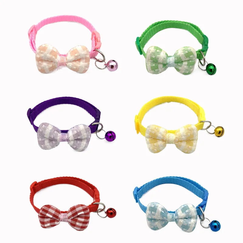 

Multicolor Adjustable Pet Collars, Bow Bell Collars, Cute Cat Supplies, Pet Dressing Tool, Pet Accessories, New, 1Pc