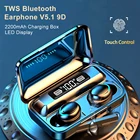 Наушники Camaroca TWS Bluetooth 5,1, 2200 мАч, зарядный бокс, беспроводные наушники, 9D стерео, Спортивная фотогарнитура с микрофоном