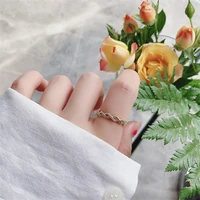 fashion geometric woven twist open rings korean classic copper alloy female jewelry girlfriends gift accessories wedding rings