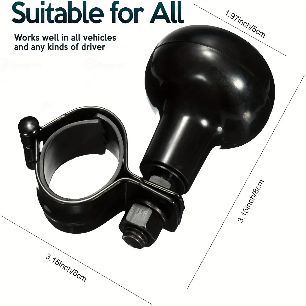 Универсальный противоскользящий чехол на руль для автомобилей вращающаяся