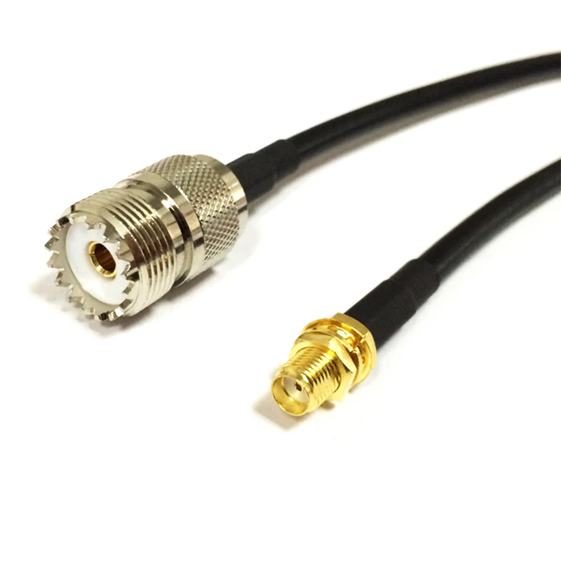 

New Modem Coaxial Cable SMA Female Nut Switch UHF Jack SO239 Connector RG58 Pigtail Adapter 50CM 20"