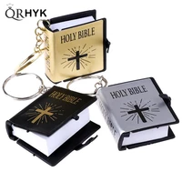 1pc pocket edition english bible keychain keyring christianity fun english book keychain bible keyring