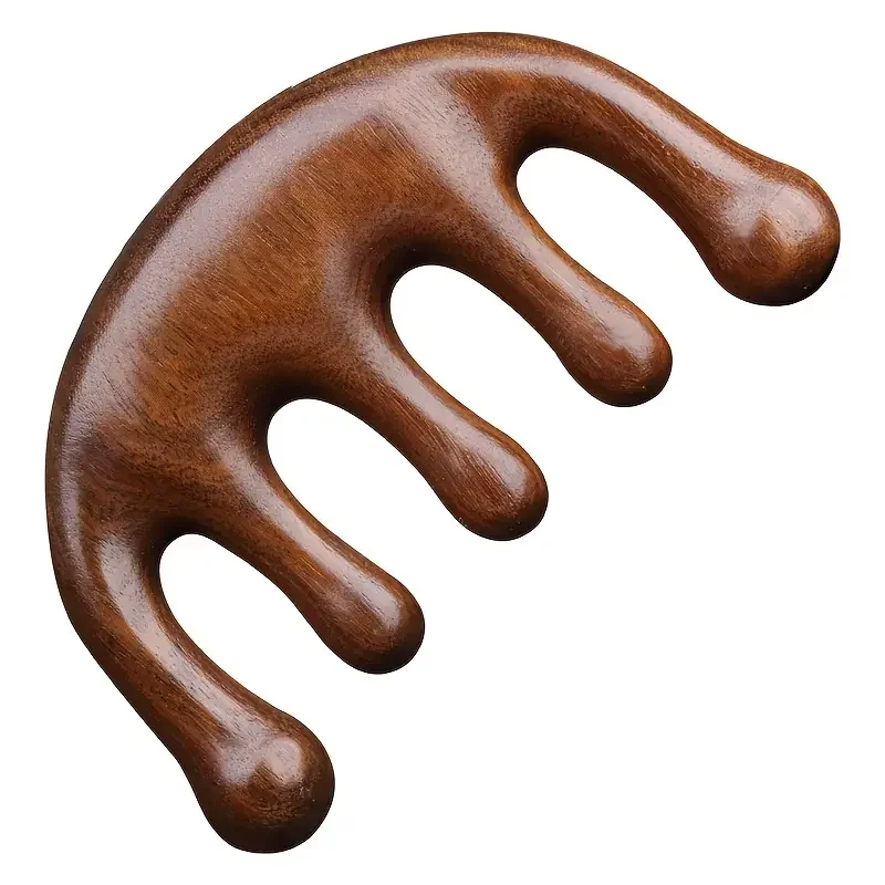 Деревянная массажная расческа для головы многофункциональная расслабляющая