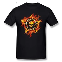 official black star riders flames men black t shirt new short sleeve casual men fashion o neck 100 cotton t shirts tee top