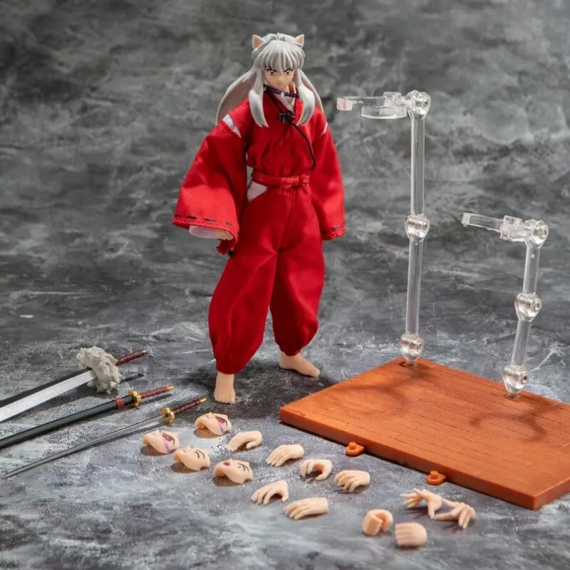 Фото В наличии: Anime-land Dasin Great Toys/GT Inuyasha, масштаб 1/12, 16 см (6 дюймов), SHF S.H.F, фигурка из ПВХ. №2