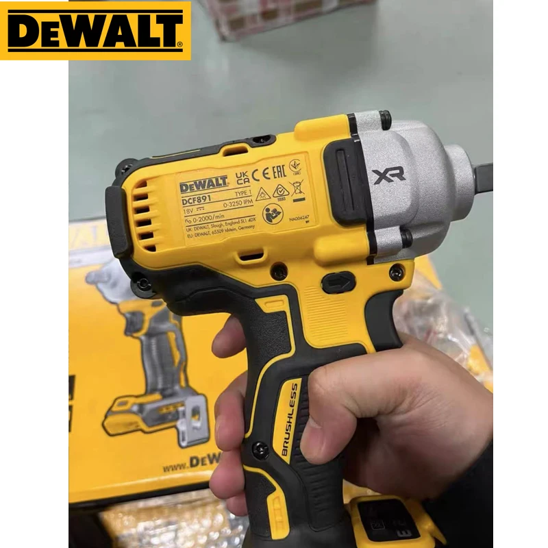 DEWALT DCF891 беспроводной ударный гайковерт с кольцевой наковальней только 812N.m