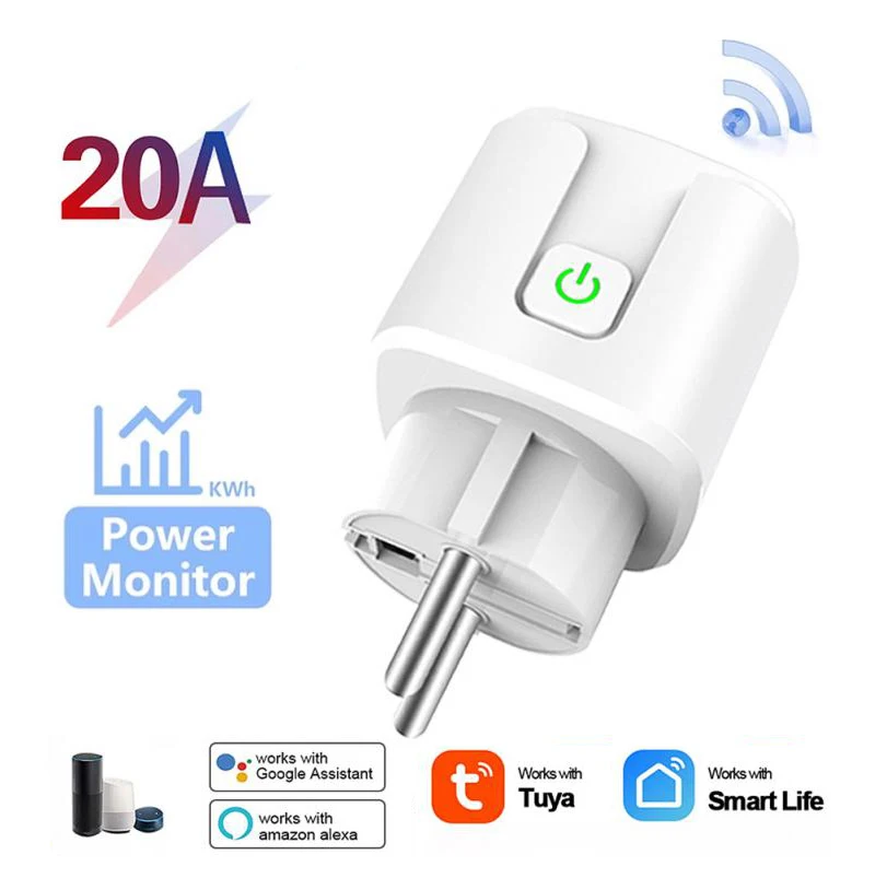 

Умная розетка с таймером и Wi-Fi, 20 А