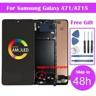ЖК-дисплей 6,7 ''A71 для Samsung Galaxy A71, дигитайзер сенсорного экрана в сборе с рамкой для A715 A715F A715W A715X, ЖК-экран