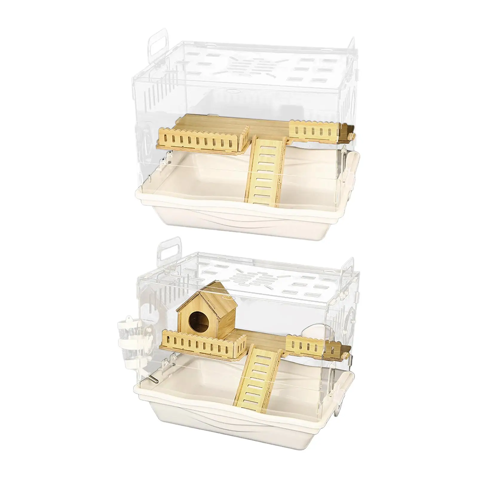 Акриловый Прозрачный Мини-дом Для Морских Свинок Хомяков Клетка Маленьких