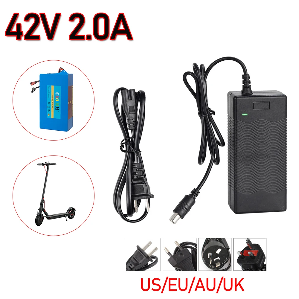 42V 2A Fast Charger Electric Ebike Battery Power Supply Adapters Use For Xiaomi Mijia M365 Scooter Skateboard Accessories