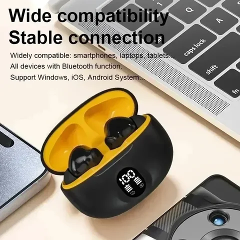 Беспроводные гарнитуры 895B Bluetooth наушники 5,3 наушники светодиодный дисплей мощности TWS спортивные наушники с микрофоном для смартфонов