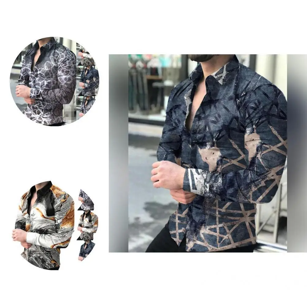 

Button Cuffs Amazing Fashionable Print Trendy Office Shirt Youthful Work Shirt Exquiste Workmanship for School