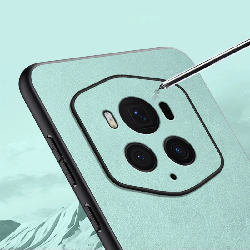 Чехол для Huawei Honor Magic6 RSR Porsche кожаный сращивающийся силиконовый защитный чехол