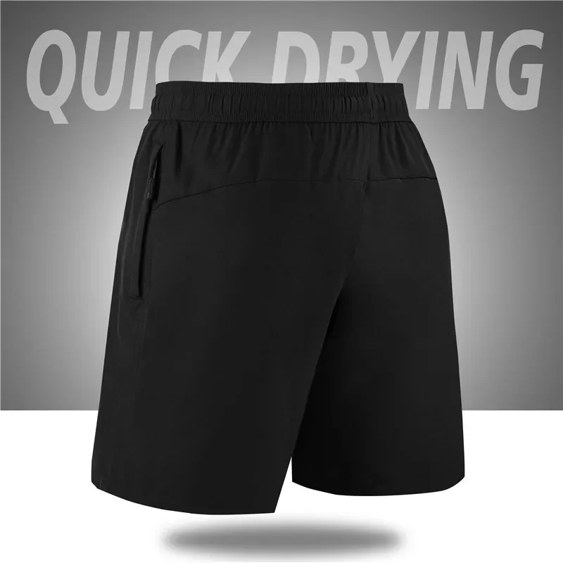 MRMT 2024 новые мужские однотонные шорты из микроэластичного ледяного шелка