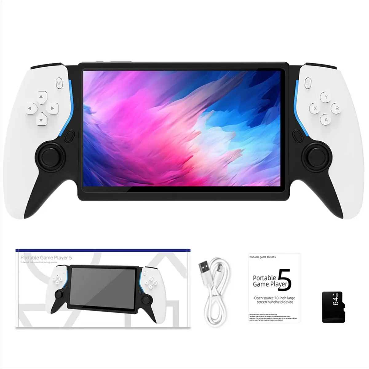 Фото Superb-HC8000 7-дюймовый экран Ретро Портативная игровая консоль 64G 15000 Игры с открытым исходным кодом Игровой плеер Поддержка 30+ эмуляторов Белый №2