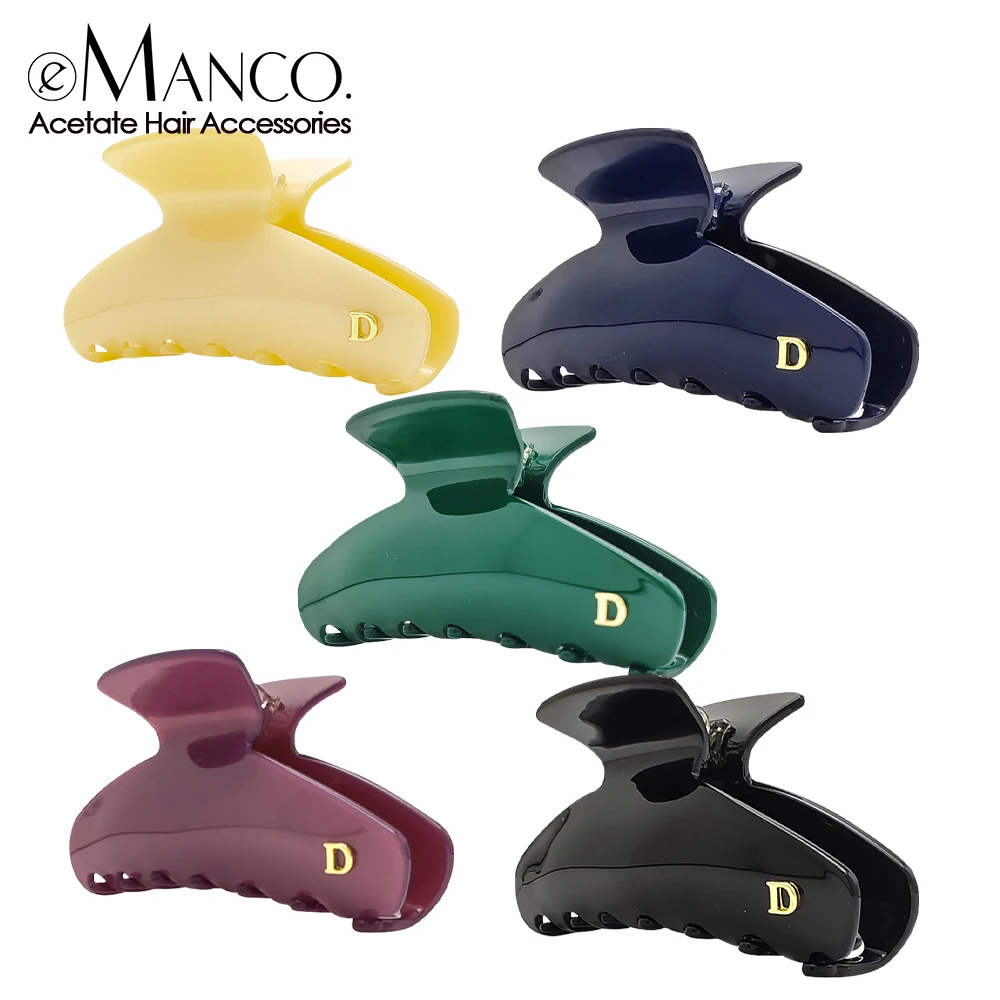 Классический большой Ацетатный зажим eManco очаровательный женский подарок на