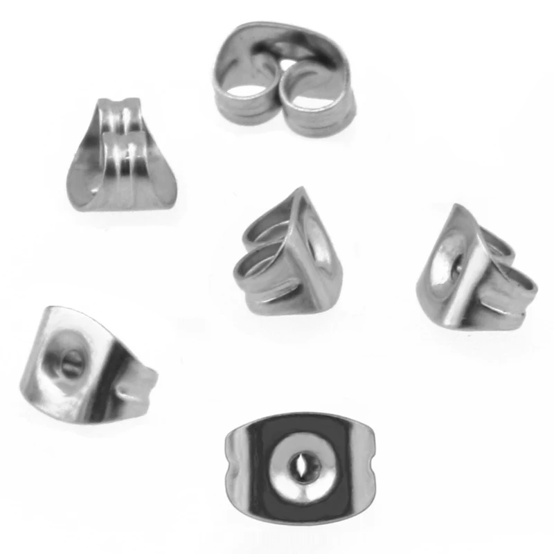 

20sets DIY silver 12 mm, rounded convex ear pins Earrings accessories Bring earplugs
