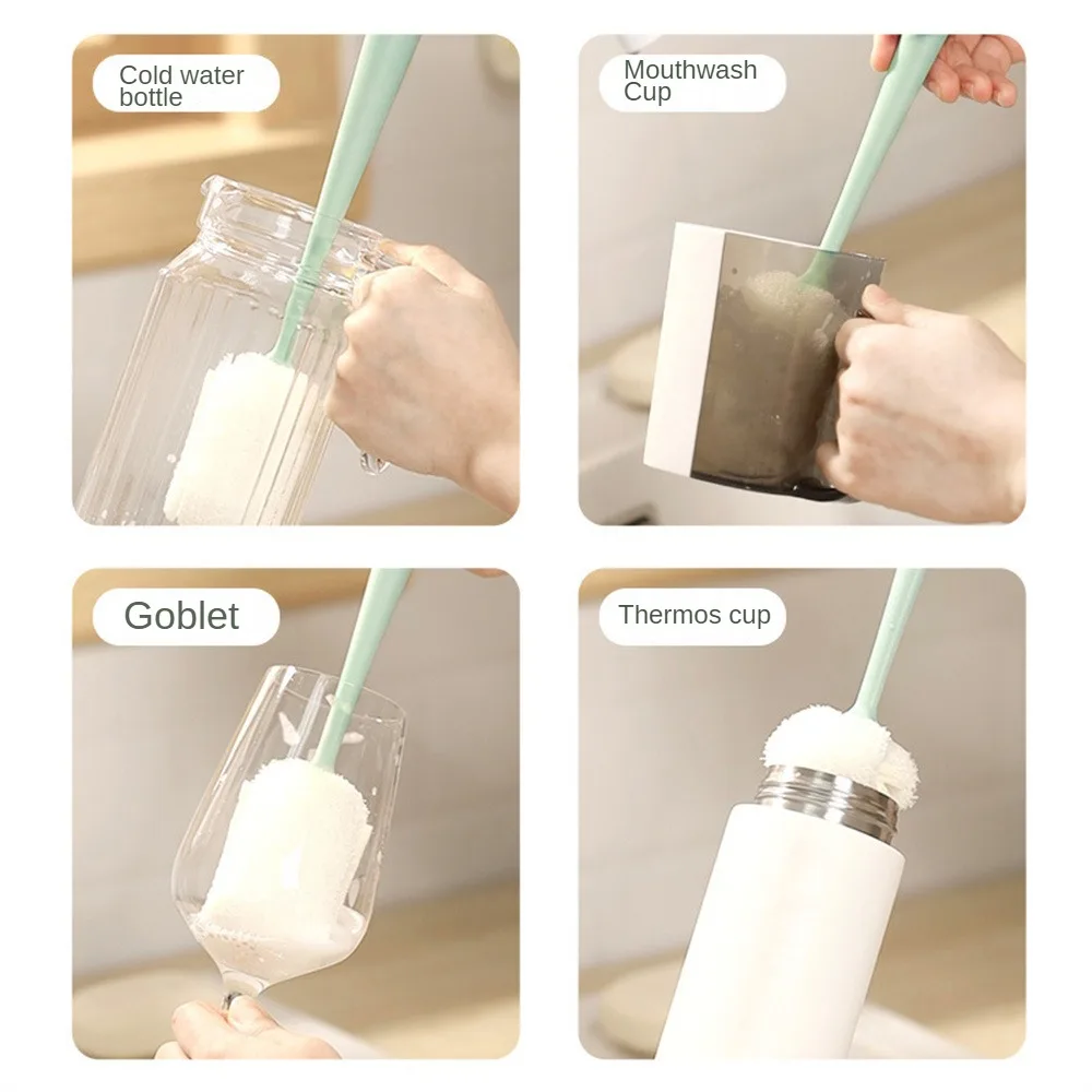 

Пятно для чая, искусственный дизайн, полипропиленовая полиуретановая нейлоновая длинная ручка, щетка, улучшенная головка для чашки с водой, щетка для чистки чашки, 1 шт.