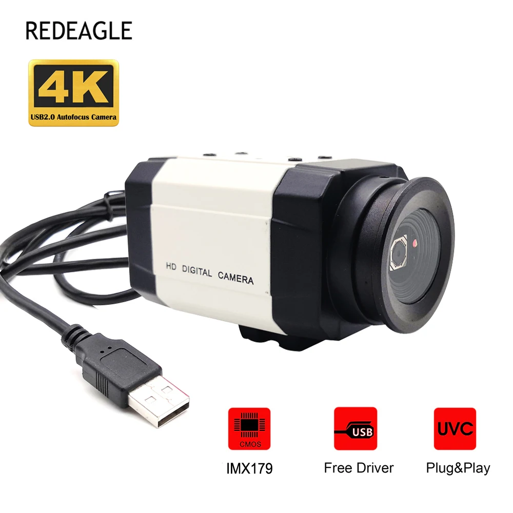 

HD 8MP IMX179 3264x2448 MJPG высокая скорость 4K Автофокус Объектив USB веб-камера UVC мини коробка ПК видео прямая трансляция камера