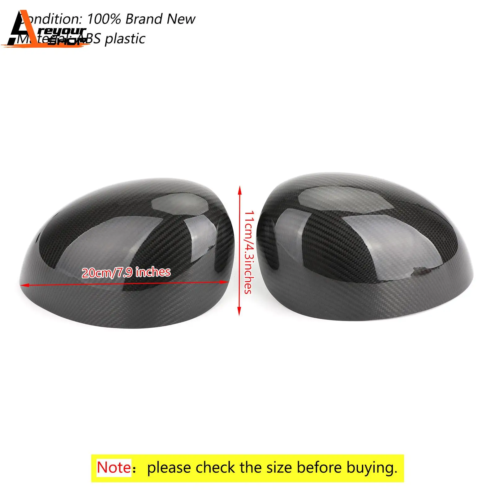 Карбоновая Крышка для зеркала двери Areyourshop s чехлы Mini Cooper R55 R56 R57 R58 R60 (Power-Fold) крышка