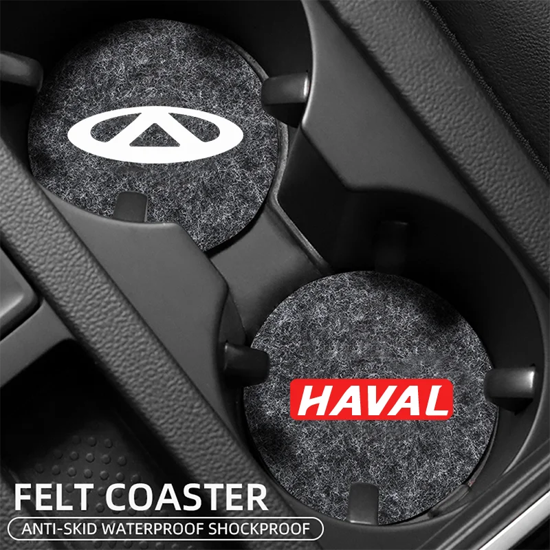 

2pcs Car Turn Fur Suede Anti-slip Drink Pad Water Coaster Anti-dirty Mat Accessories for Toyota Auris Corolla Avensis Yaris Aygo