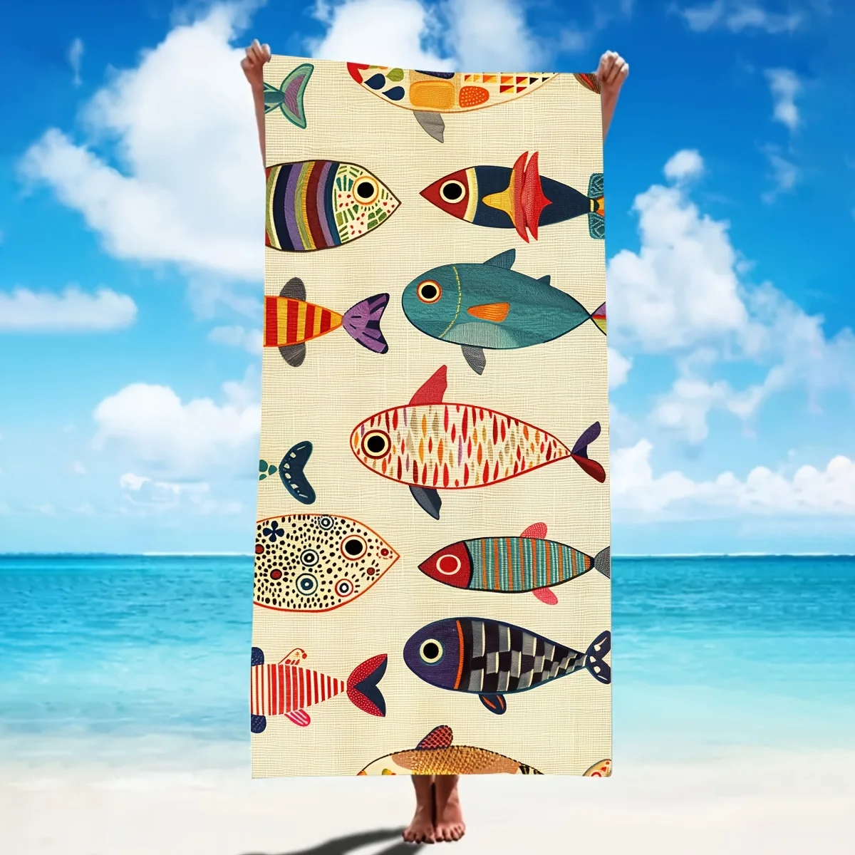 

Цветное пляжное полотенце из микрофибры