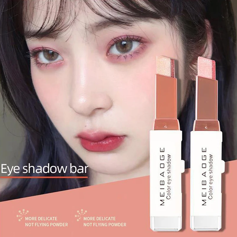 Ленивые тени для век Стик стерео двойной цвет ручка водонепроницаемые легко