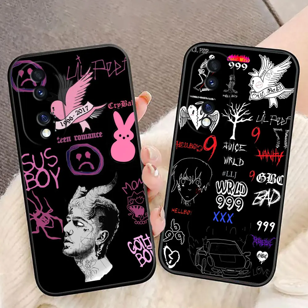 Фото Чехол для телефона Rapper Lil P-Peep H-HellBoy для HONOR 400 20 90 X5C X6B X7A X7B X7D X8B X9 X9B X9D X9A HUAWEI NOVA 7I 8I P30 №1