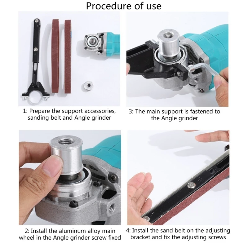 Насадка для ленточной шлифовальной машины адаптер угловой модифицированная