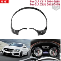 mmii real carbon fiber accessories car speedometer decoration frame cover sticker for mercedes benz cla c117 gla x156 2014 2019