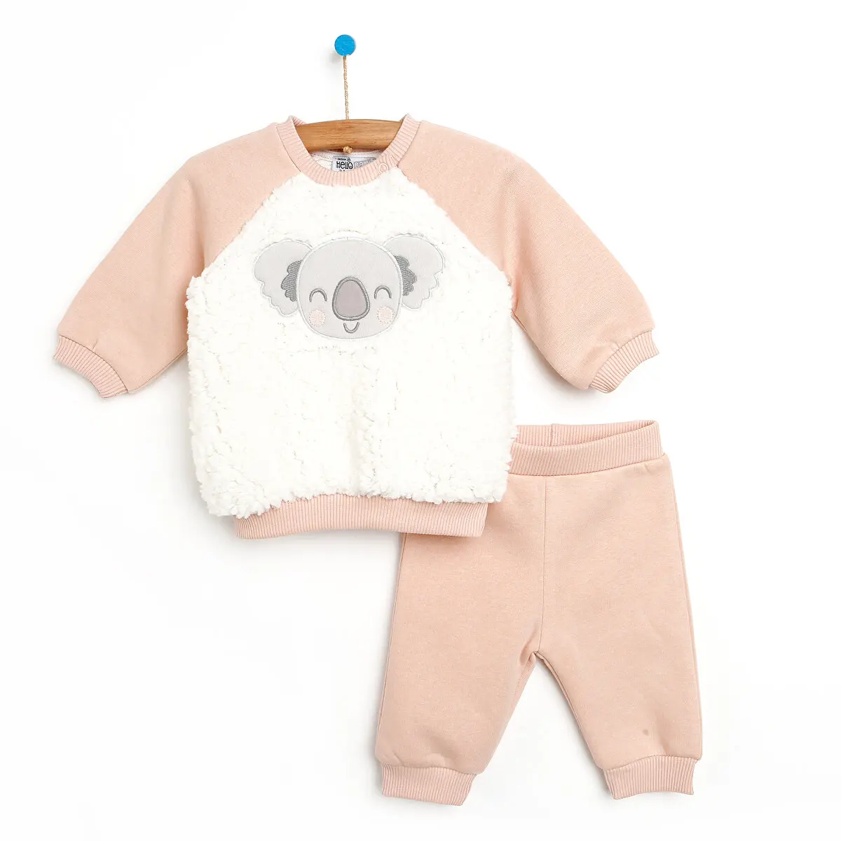 

ebebek Hellobaby Yenidoğan Hayvan Suratlı Peluş Sweashirt-patiksiz Alt